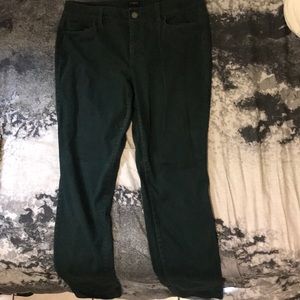 Dark green jeans